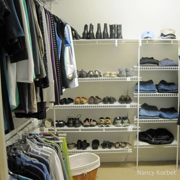 closet reorg by Nancy Korbet