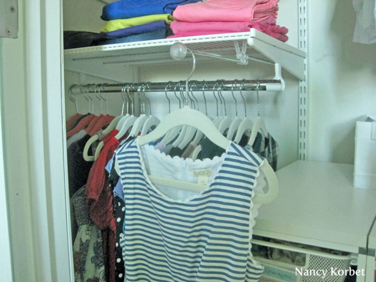 Kid's Closet Makeover with  Elfa Display Rod