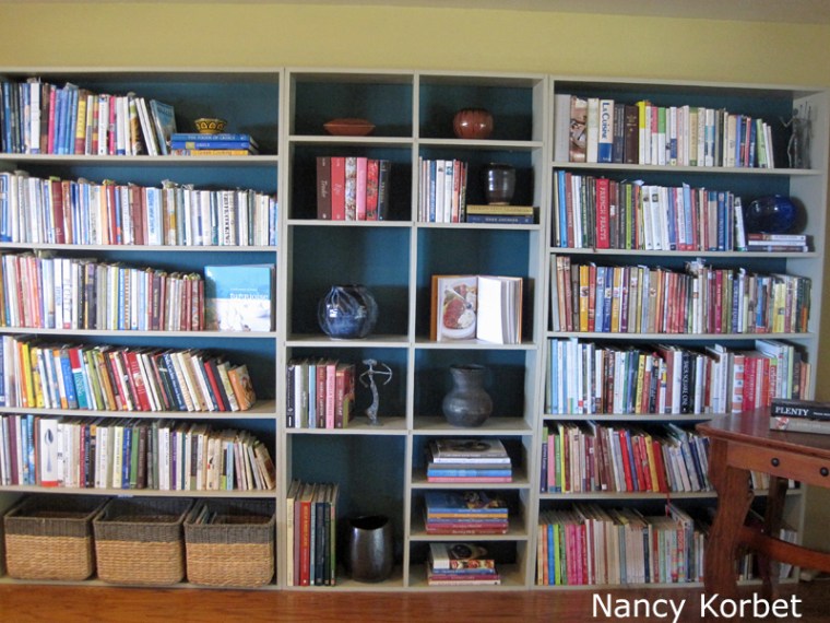 Katherine's bookshelf reorg after by Nancy Korbet